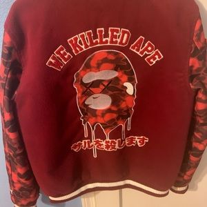 we killed ape varsity jacket
